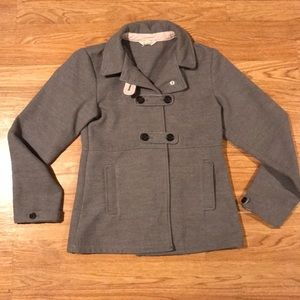 🦋 Lands’ End Gray Military/Pea Coat